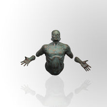Load image into Gallery viewer, Oxidised Copper Human Sculpture Wall Decor by Evolve India
