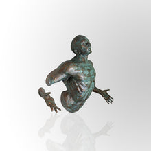 Load image into Gallery viewer, Oxidised Copper Human Sculpture Wall Decor by Evolve India
