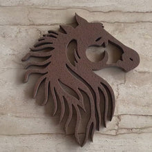 गैलरी व्यूवर में वीडियो लोड करें और चलाएं, Splatter Copper Liberating Stallion Horse Wall Art by Evolve India
