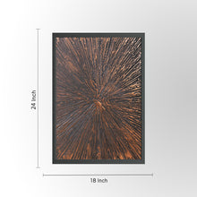 Load image into Gallery viewer, Burnt Copper Starburst Metal Wall Art by Evolve India
