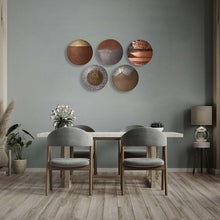 Load image into Gallery viewer, Dusk Copper Metal Disc Decor | Cerchi Collection by Evolve India
