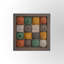 गैलरी व्यूवर में इमेज लोड करें, Multi Colored Concrete Nutbox Wall Art by Evolve India
