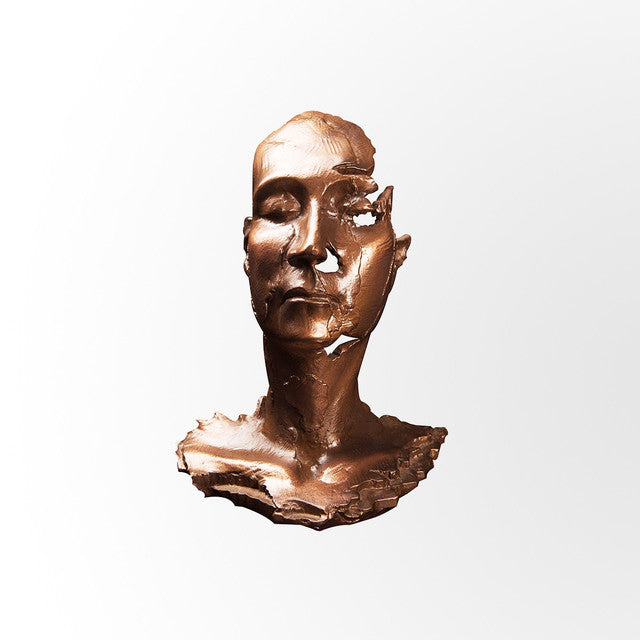 Liquid Metal Copper Finish Face Sculpture by Evolve India