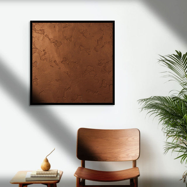 Copper Moon Craters Metal Wall Art by Evolve India