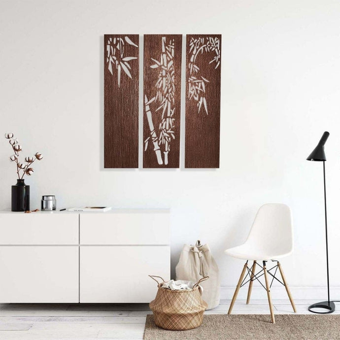 Copper Bamboo Wall Art by Evolve India