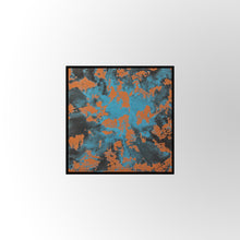 Load image into Gallery viewer, Coral and Blue Concrete Finish Oceanic Wall Art by Evolve India
