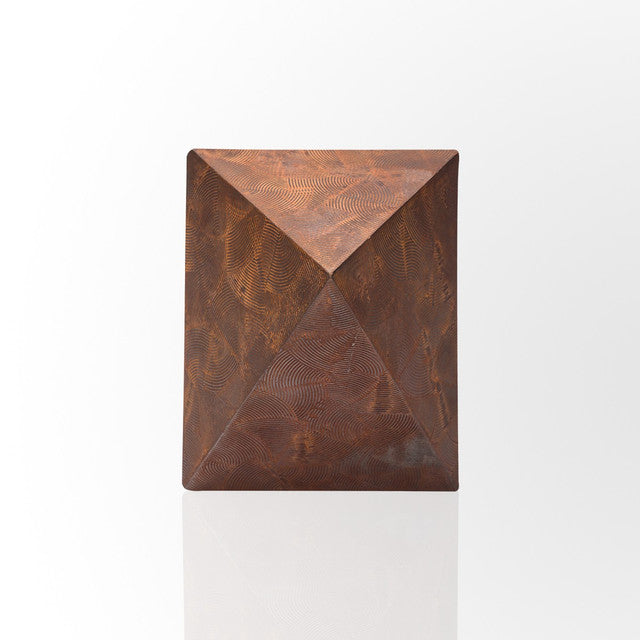 Corten Steel Prism Stool by Evolve India