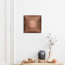 Load image into Gallery viewer, Echo Copper Metal Square Wall Decor | Cerchi Collection
