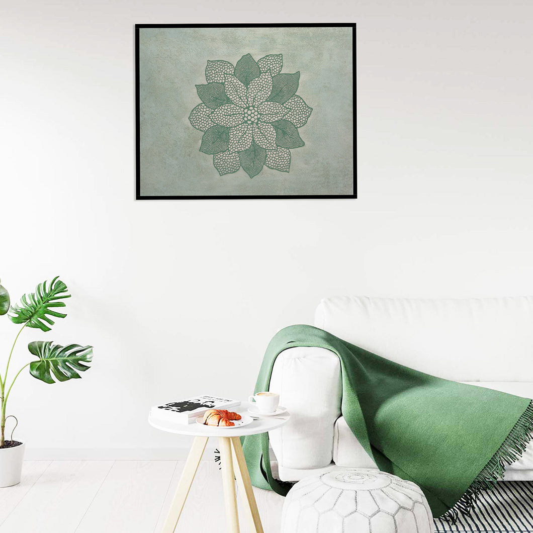 Green White Spring Wall Art by Evolve India