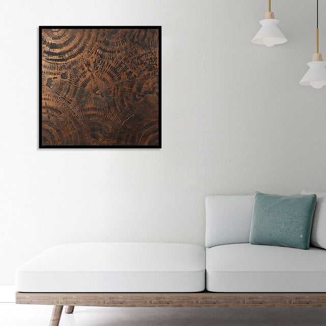 Helico Black Copper Metal Wall Art by Evolve India