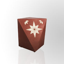 Load image into Gallery viewer, Maroon Concrete Prism Stool by Evolve India
