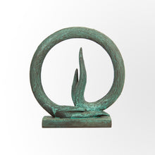 Load image into Gallery viewer, Oxidised Copper Hand Sculpture Table Decor by Evolve India
