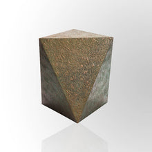 Load image into Gallery viewer, Oxidised Copper Prism Stool by Evolve India
