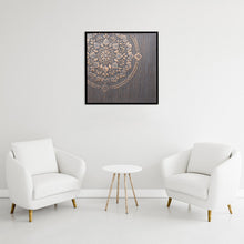 Load image into Gallery viewer, Rose Gold and Dark Grey Bloom Wall Art by Evolve India
