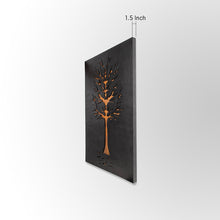 Load image into Gallery viewer, Gunmetal and Rust finished Tree of Life wall art by Evolve India
