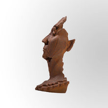 गैलरी व्यूवर में इमेज लोड करें, Rustic Iron Face Sculpture by Evolve India
