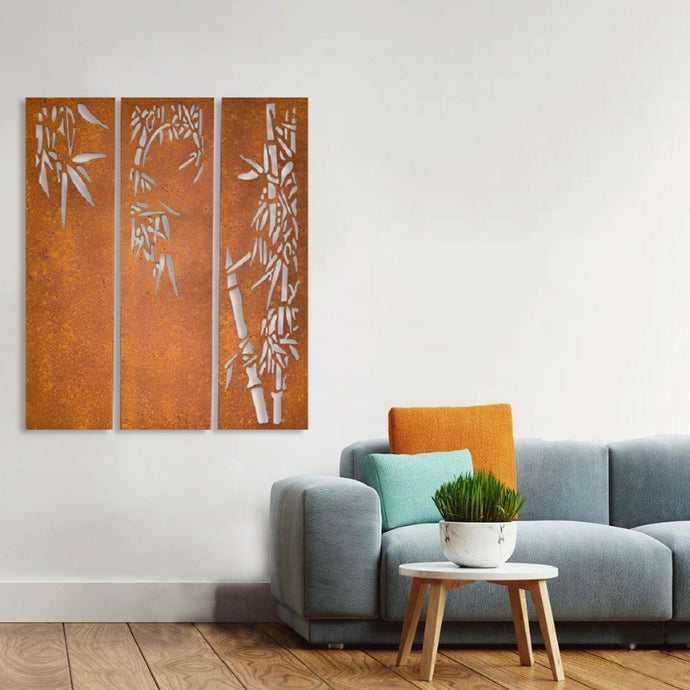Rustic Bamboo Wall Art by Evolve India