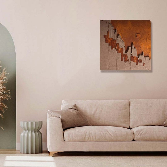 Rustic Concrete Abstract Wall Art by Evolve India