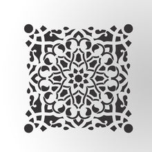 Load image into Gallery viewer, Square Mandala Design | DIY Reusable Wall Painting Stencil
