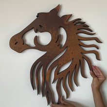 Load image into Gallery viewer, Rustic Liberating Stallion Horse Wall Art
